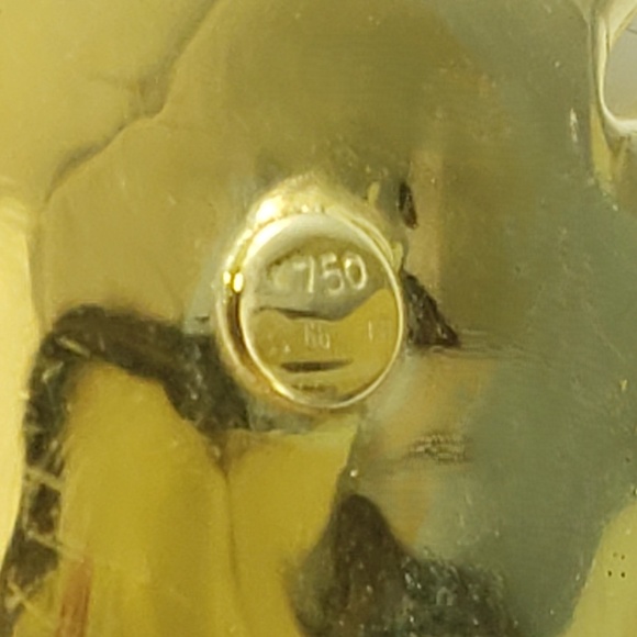 18 Karat Yellow Gold and Lapis Lazuli Large Flower Pendant #18454 - Picture 5 of 7